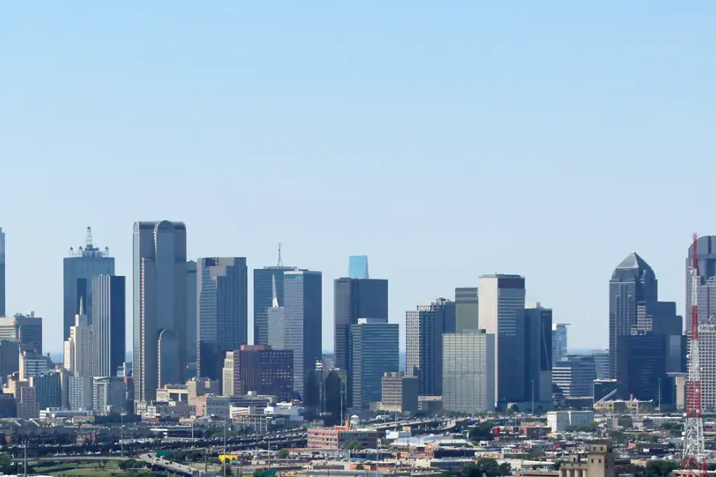 Coconut Cleaning Service Area - Dallas, TX Downtown Dallas skyline, Texas