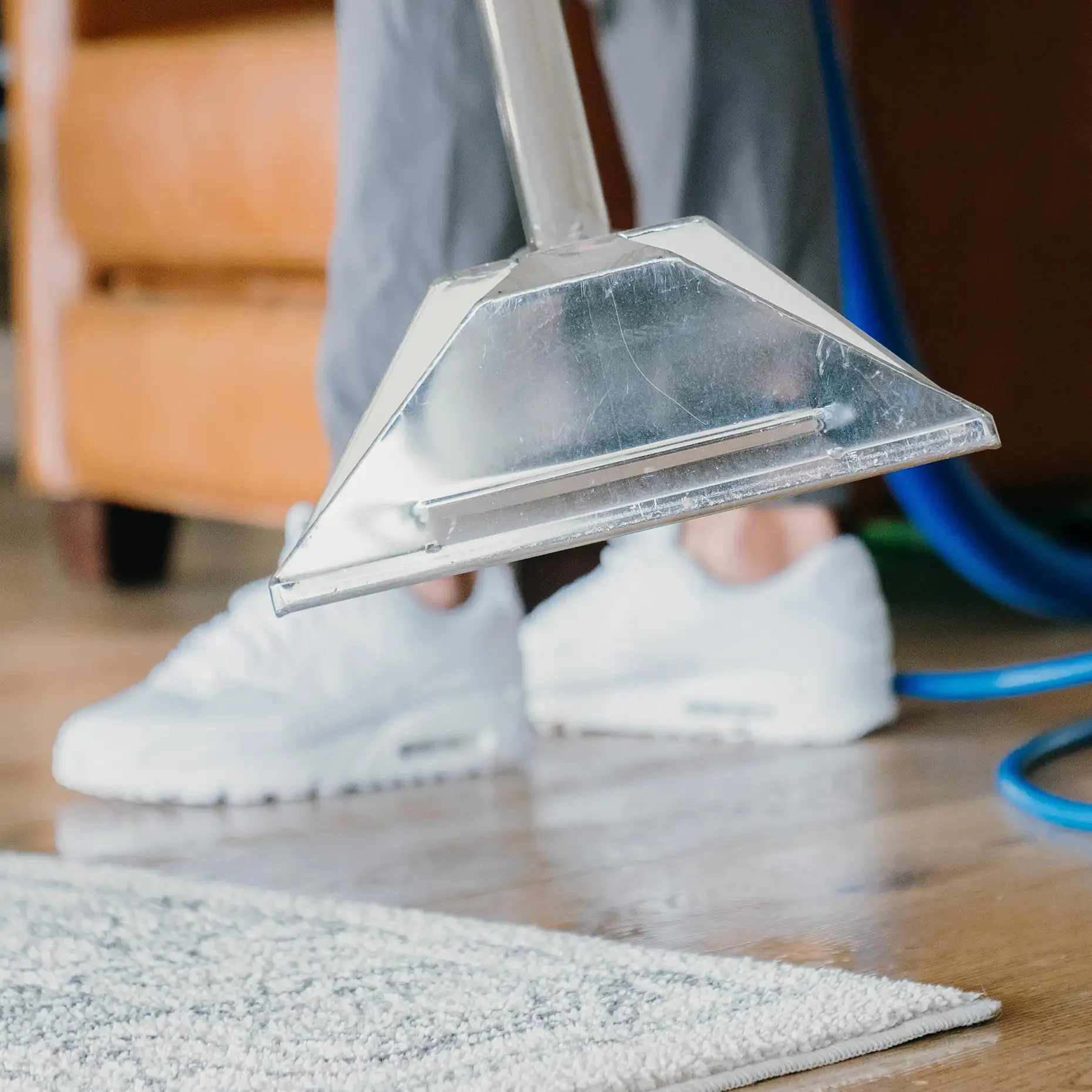Sub Floor being deep cleaned by Coconut Cleaning Technician